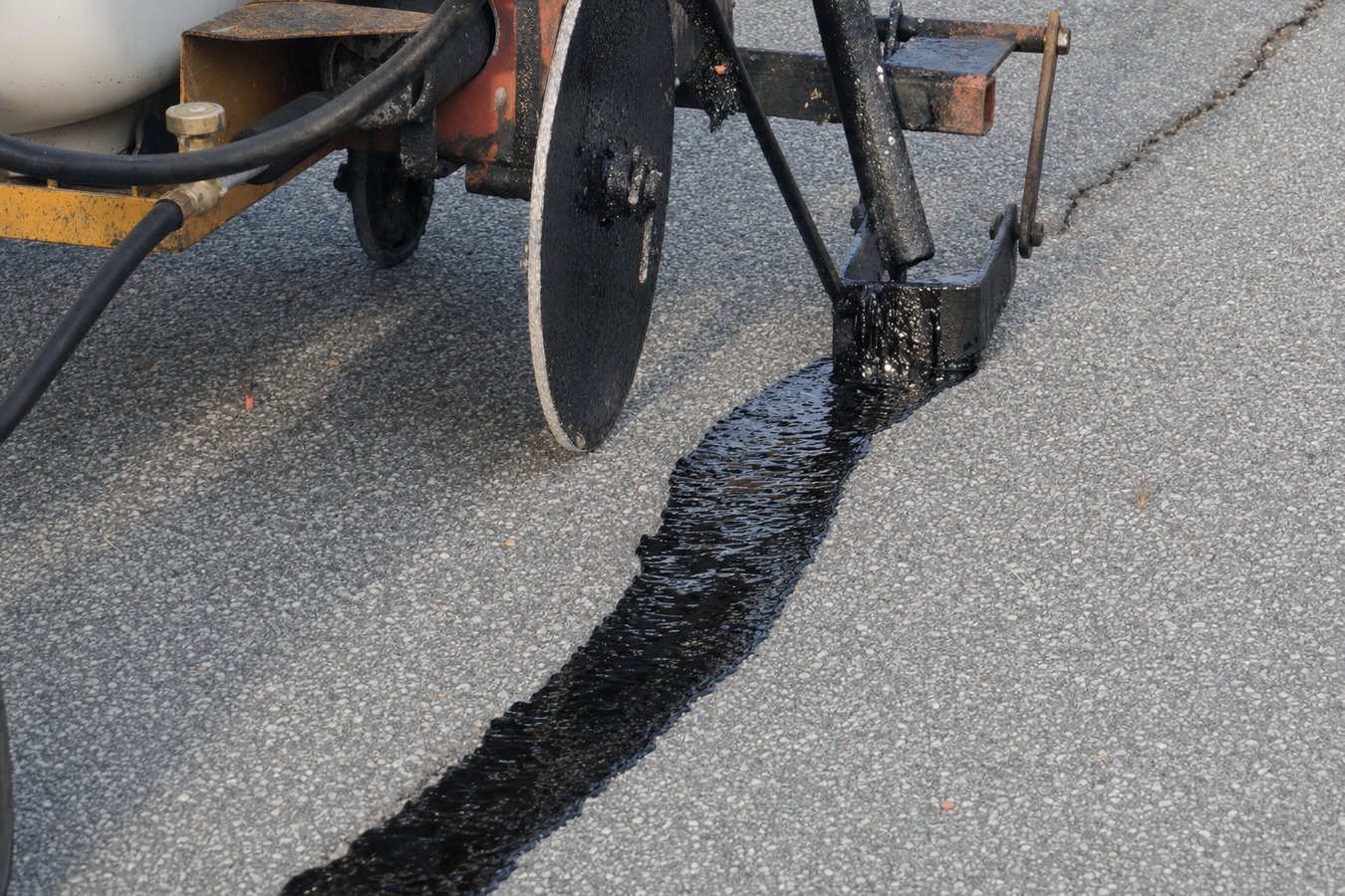Asphalt crack sealing